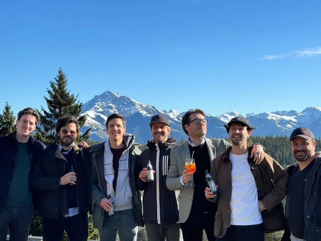 The Interloom team at a company offsite in the mountains