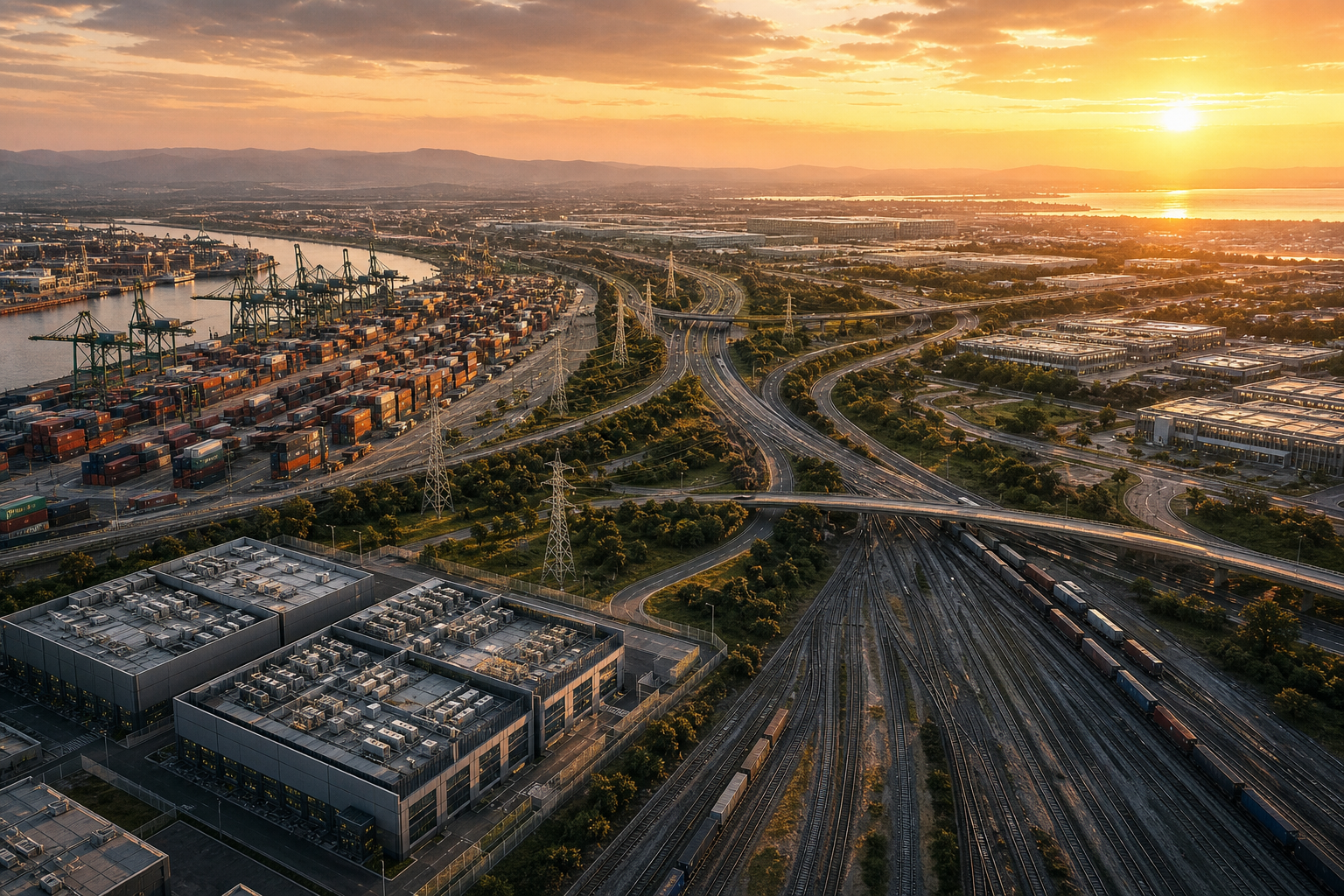Global operational infrastructure — ports, grids, and logistics networks